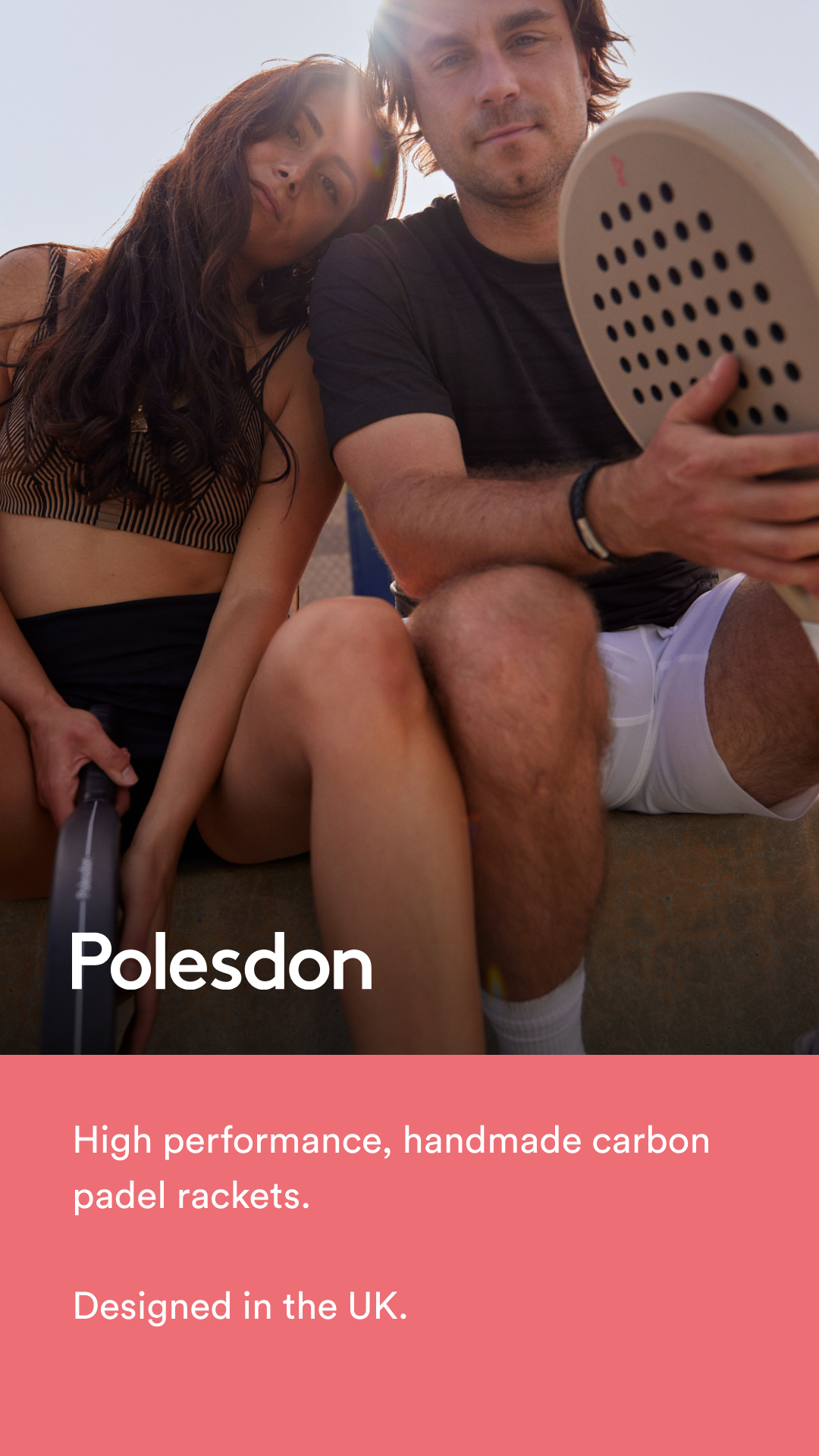 Polesdon campaign — high performance, handmade carbon padel rackets